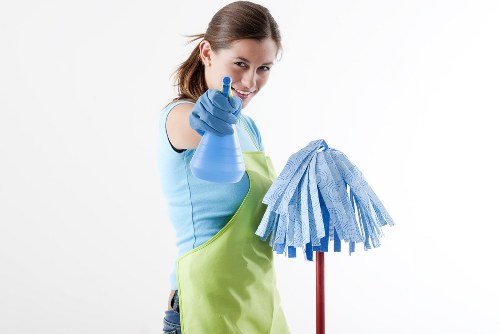 Professional oven cleaner in Mayfair restoring a kitchen oven