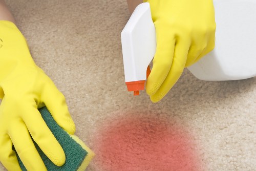 Professional rug cleaning in a Mayfair home interior