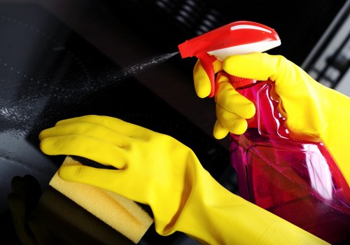 Mayfair cleaning team maintaining a modern office interior